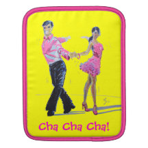Cha Cha Cha Ballroom Dancing Cartoon Sleeve For iPads