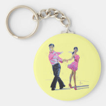 Cha Cha Cha Ballroom Dancing Key Chain