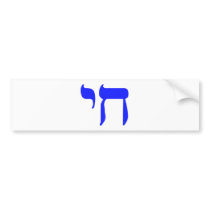 CHAI  blue Bumper Stickers