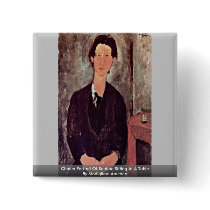 Chaiim Portrait Of Soutine Sitting At A Table Pin