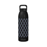 chain link fence pattern reusable water bottle