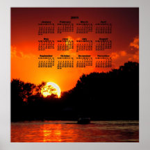 Chain of Lakes 2011 Calendar Print