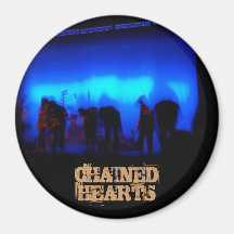 CHAINED HEARTS FRIDGE MAGNET