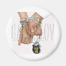 CHAINED LOVE REFRIGERATOR MAGNET