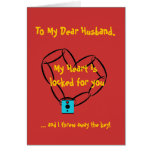 chainheart, To My Dear Husband,, My Heart is lo... Cards