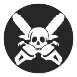 ChainSaw Metal Sticker