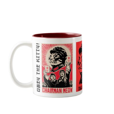 Chairman Meow Propaganda Coffee Mug by obeythepurebreed