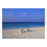 Chairs on the beach - customisable cards