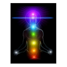 CHAKRA LIGHTS POST CARD