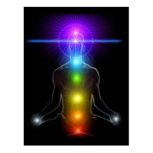 CHAKRA LIGHTS POST CARD