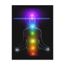CHAKRA LIGHTS POST CARD