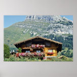 Chalet above Le Grand Bornand, French Alps, France Print