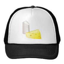 Chalk and cheese opposites concepts mesh hat