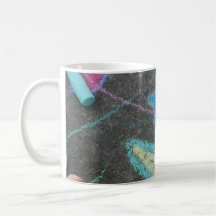 Chalk drawing mug