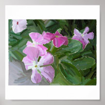 Chalk flowers print