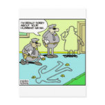 Chalk Outline Funny Police Gifts & Collectibles postcards