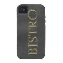 CHALKBOARD BISTRO SIGN RESTAURANT GRAPHIC LOGO ICO Case-Mate iPhone 4 CASES