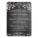 Chalkboard Modern Vintage Typography Invite