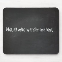 Chalkboard quotes mouse mats