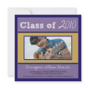Chalkboard Sketch Graduation Announcement (blue) invitations