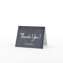 Chalkboard Writing Thank You Card