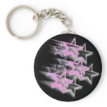 chalked over stars key chain