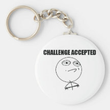 Challenge Accepted Key Chain