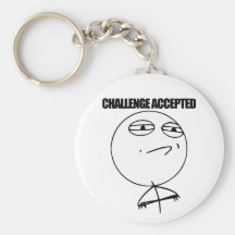 Challenge Accepted Keychain