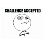 Challenge Accepted Postcard