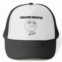 Challenge Accepted Rage Face Comic Meme Hats
