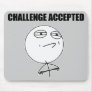 Challenge Accepted Rage Face Comic Meme Mousepads