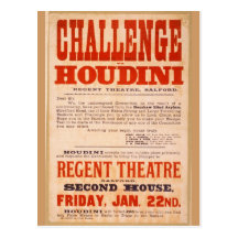 Challenge Houdini Post Card