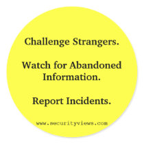 Challenge Strangers. Sticker