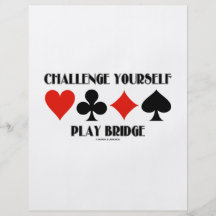Challenge Yourself Play Bridge Flyer