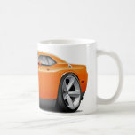 Challenger SRT8 Orange-Black Car Coffee Mug