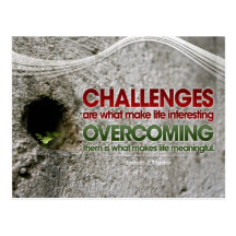 Challenges Inspirational Post Card