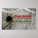 Challenges Inspirational Poster Print