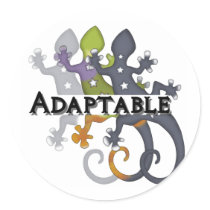 Chameleon Adaptable Round Sticker