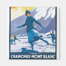Chamonix-Mont Blanc Refrigerator Magnet