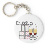 Champagne and Gifts Keychain