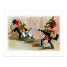 Champagne Bottle Cork Goes Astray Post Card