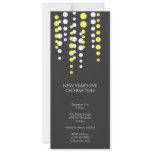 Champagne bubble grey modern chic holiday party invitations