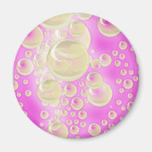 Champagne Bubbles Fridge Magnet