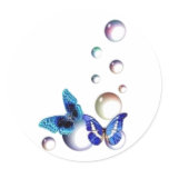 Champagne Butterflies stickers