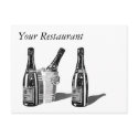champagne compliment slip postcards