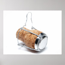 Champagne cork print