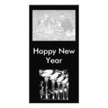 Champagne Glasses Photo Card Template
