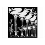 Champagne Glasses Postcard