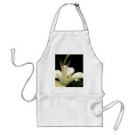 Champagne Lily Flower Floral Print aprons