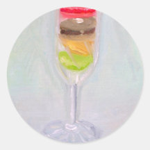 "Champagne macaroons" Sticker